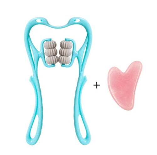 Multifunctional Manual Six-wheel Neck Massager Massage Relieve Roller