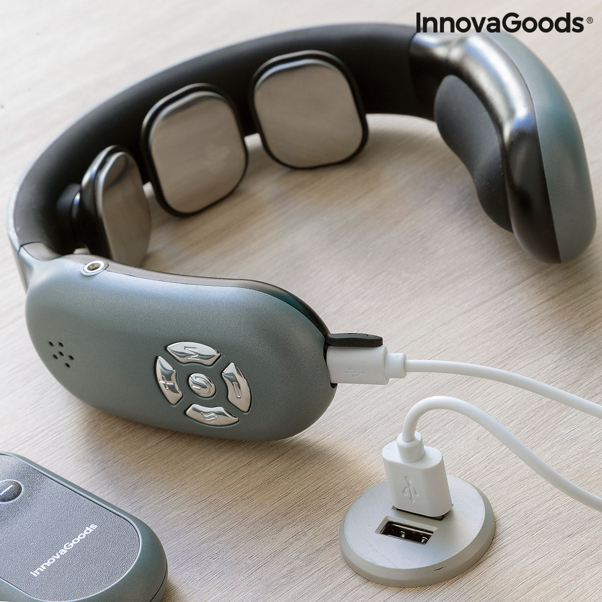 Rechargeable Neck Massager with Remote Control Nekival InnovaGoods