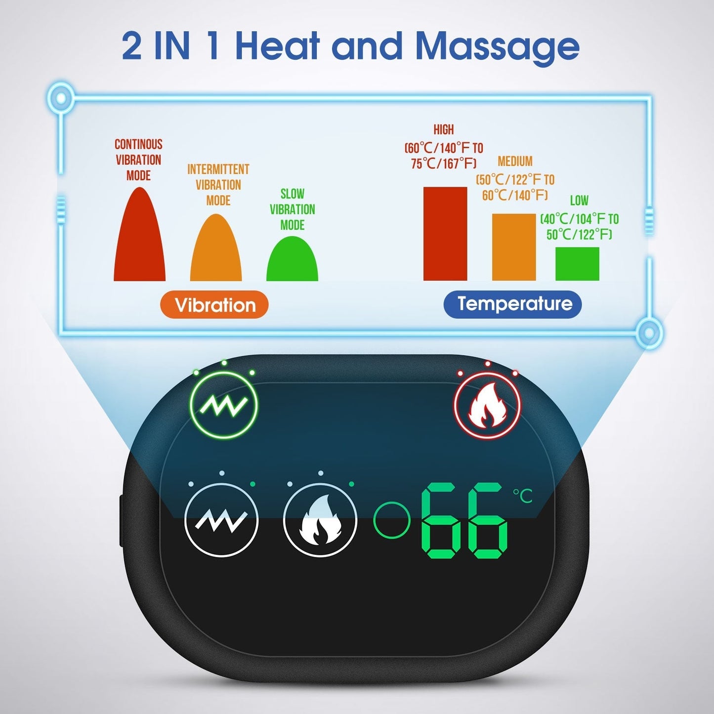Heating Massage Shoulder Brace Support Bandage Arthritis Injury