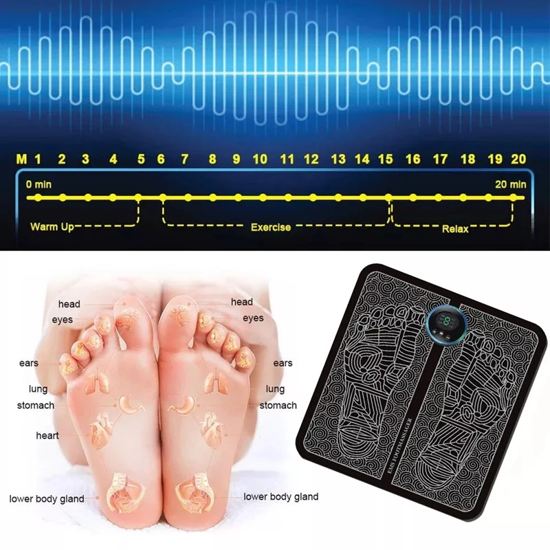 EMS Electric Foot Massage Mat | Foot and Leg Massager