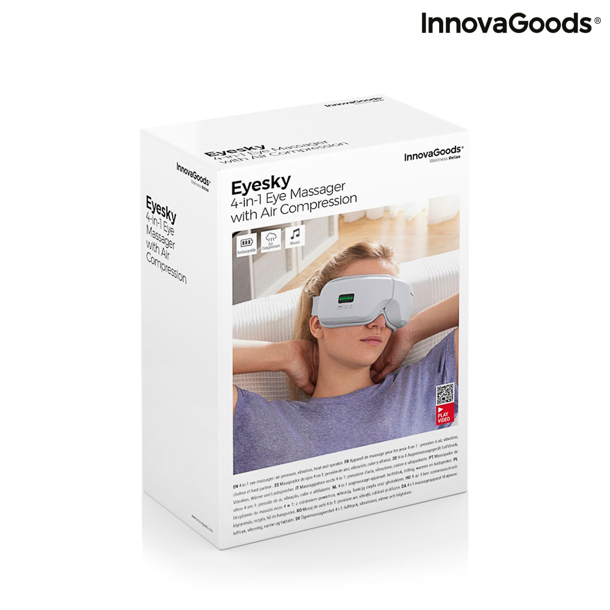 Masseur Oculaire 4 en 1 à Compression d’Air Eyesky InnovaGoods