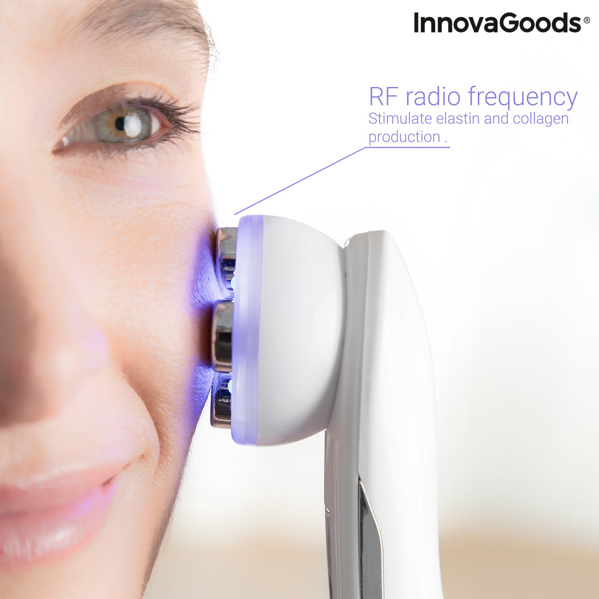 Facial Massager with Radiofrequency, Phototherapy and