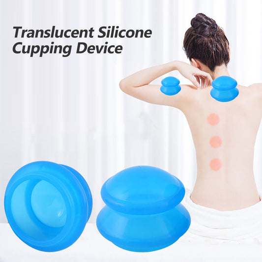 4PCS Silicone medical Vacuum Cans Massage Suction Cup Full Body Vacuum