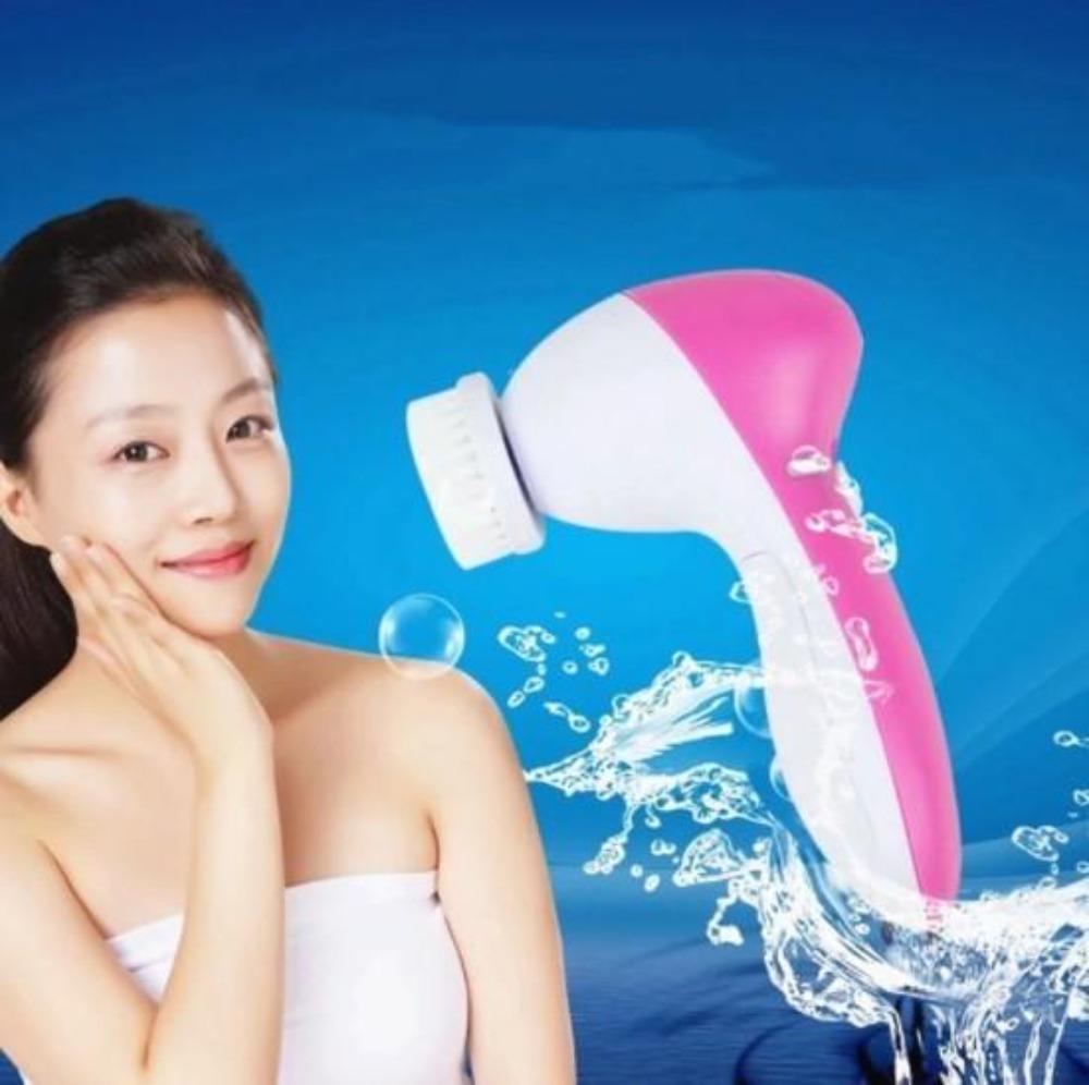 Set de 5 en 1 : Brosse de Nettoyage et Massage Visage