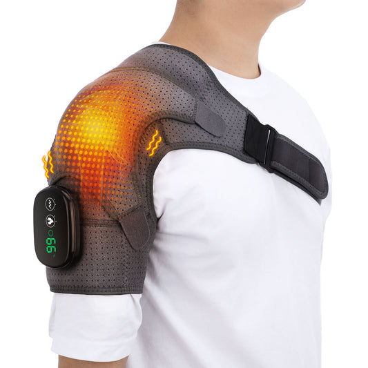 Heating Massage Shoulder Brace Support Bandage Arthritis Injury