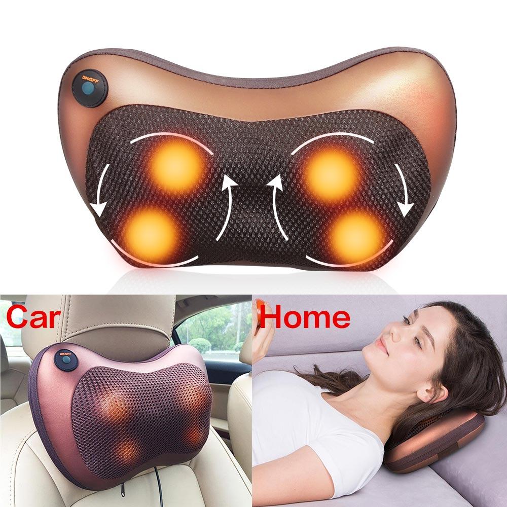Portable 4-Head Massage Cushion
