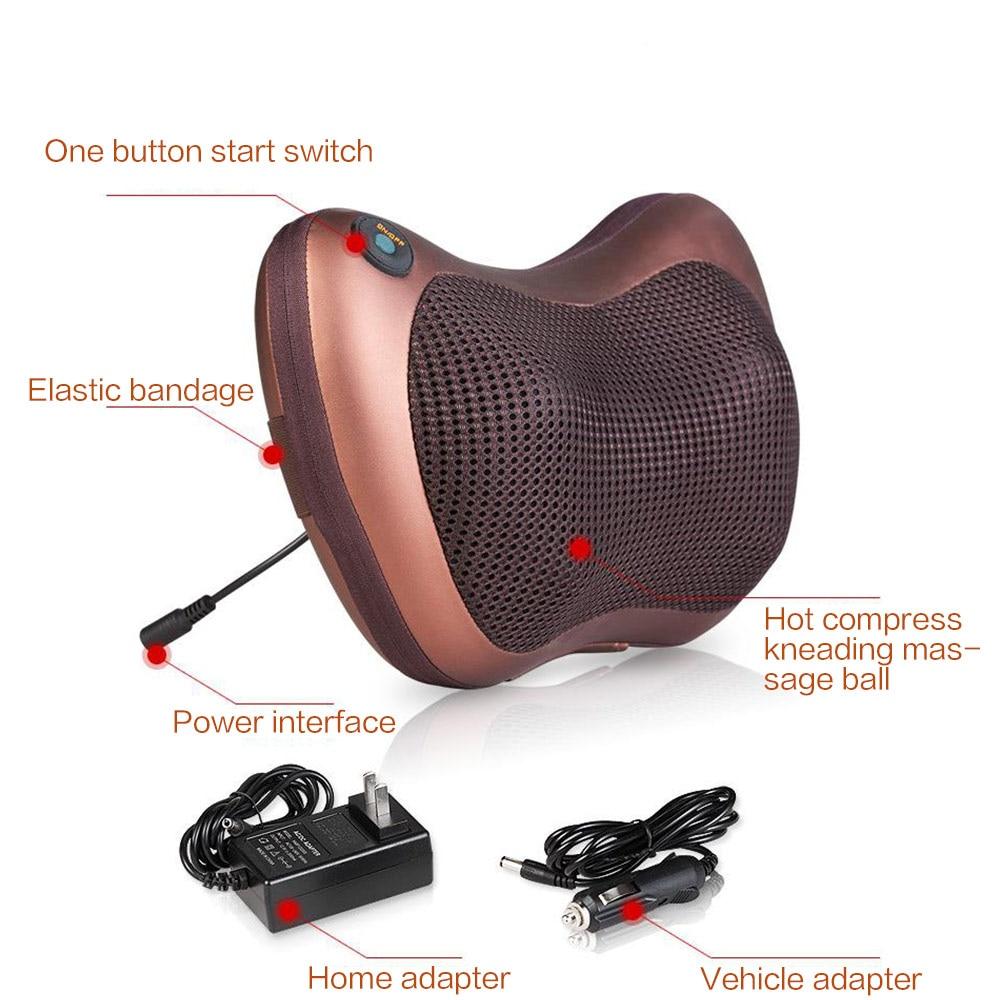 Portable 4-Head Massage Cushion