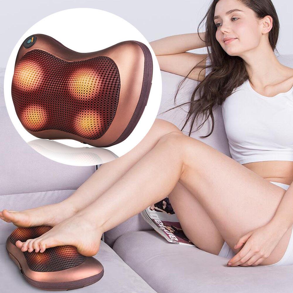 Portable 4-Head Massage Cushion