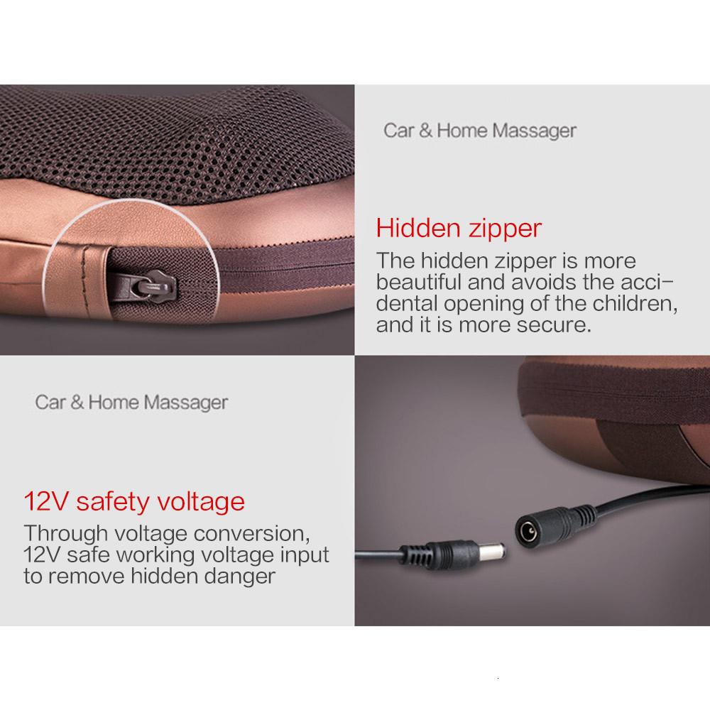 Portable 4-Head Massage Cushion