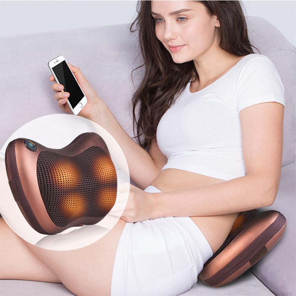 Portable 4-Head Massage Cushion